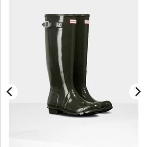Wide Calf Hunter Green Tall Hunter Boots
